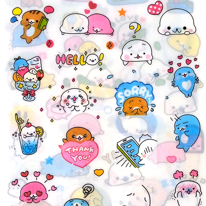 MAMEGOMA CLEAR STICKERS