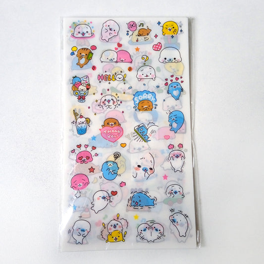 MAMEGOMA CLEAR STICKERS