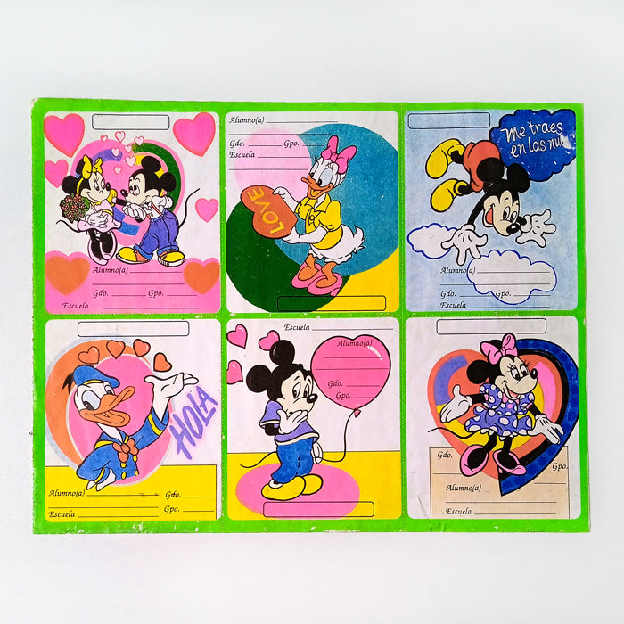 MICKEY LABEL STICKERS