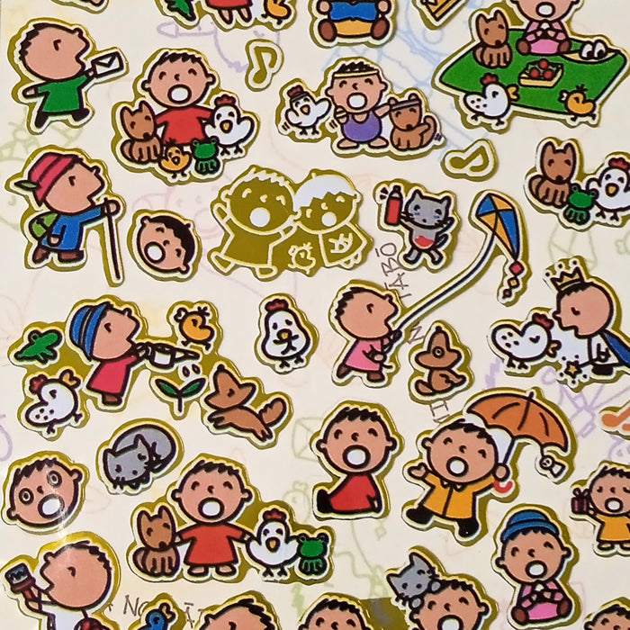 MINNA NO TABO GOLD STICKERS