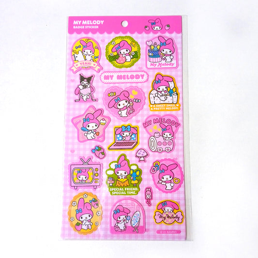 MY MELODY BADGE STICKERS