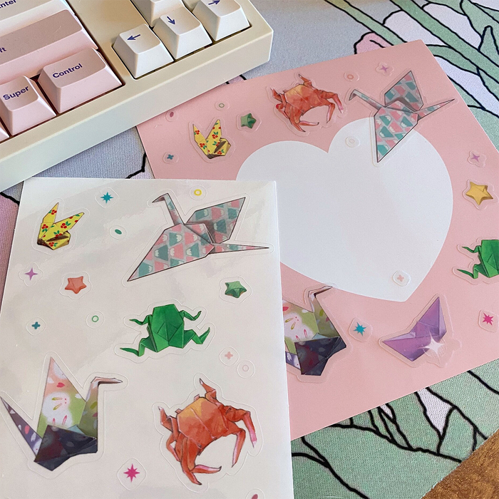 ORIGAMI ALCHEMIST STICKERS – TINY ALGAE