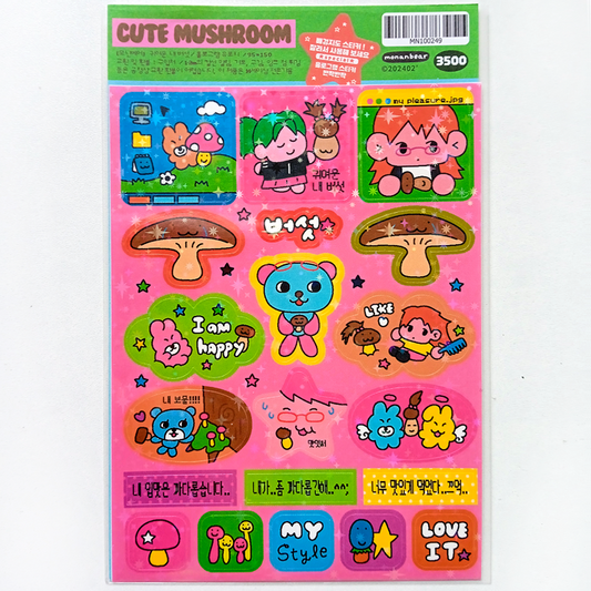 CUTE MUSHROOM STICKERS – MONANBEAR