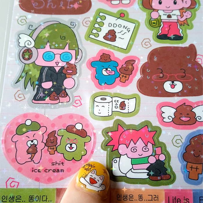 LIFE IS POOP STICKERS – MONANBEAR