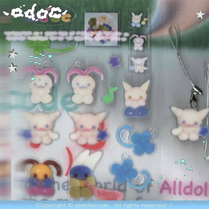 3D JELLY KEYCHAIN STICKERS – ALLDOLLSCODE