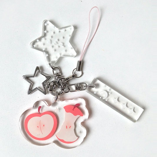 APPLE ACRYLIC KEYCHAIN
