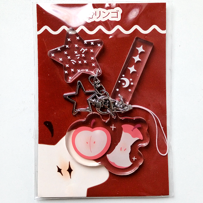 APPLE ACRYLIC KEYCHAIN