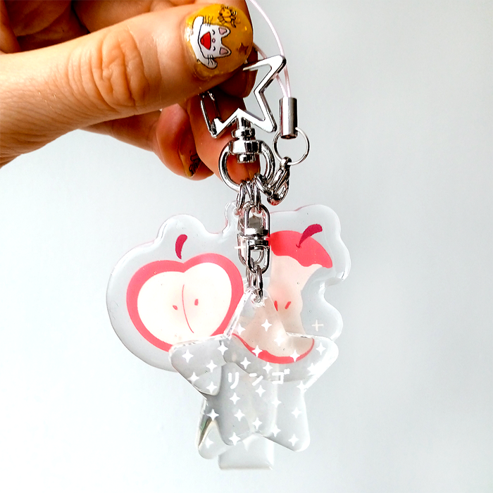 APPLE ACRYLIC KEYCHAIN