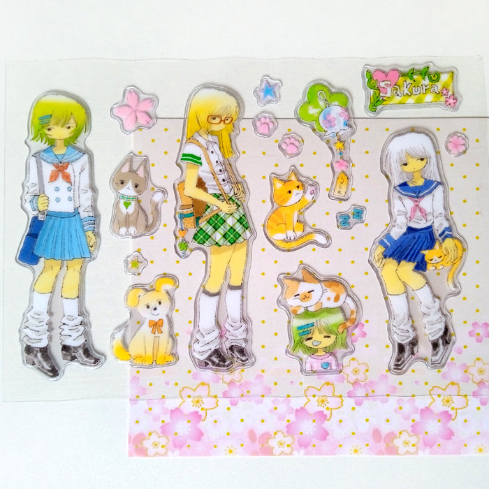 SAKURA 3D STICKERS – OOOCTOPUS