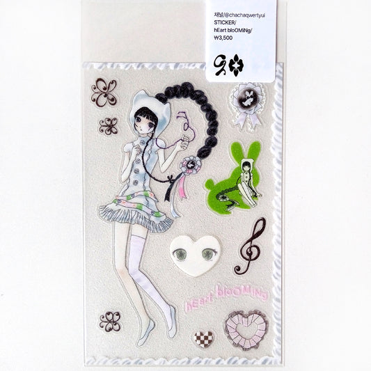 HEART BLOOMING STICKERS – CHANNEL
