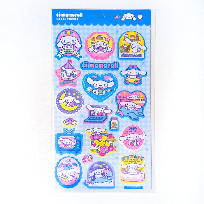 CINNAMOROLL BADGE STICKERS