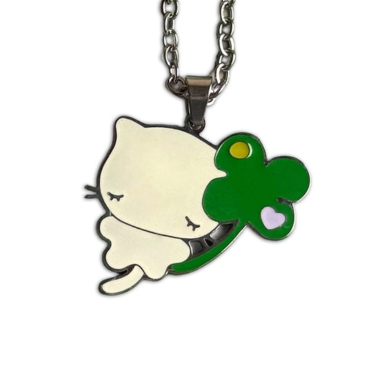CLOVER NECKLACE ★ YELLOW CAT – SUNONEBIRD