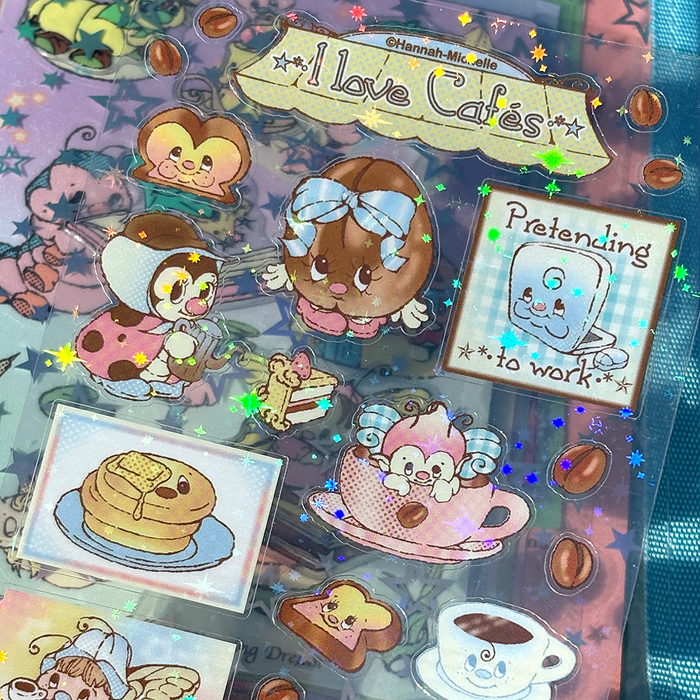 I LOVE CAFES STICKERS – HANNAH-MICHELLE