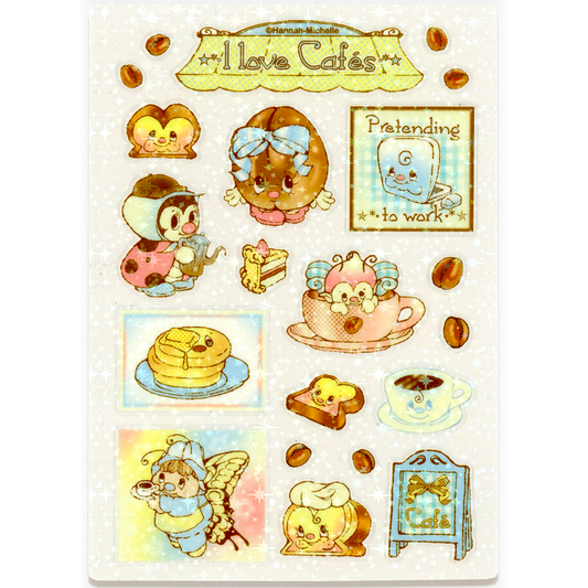 I LOVE CAFES STICKERS – HANNAH-MICHELLE