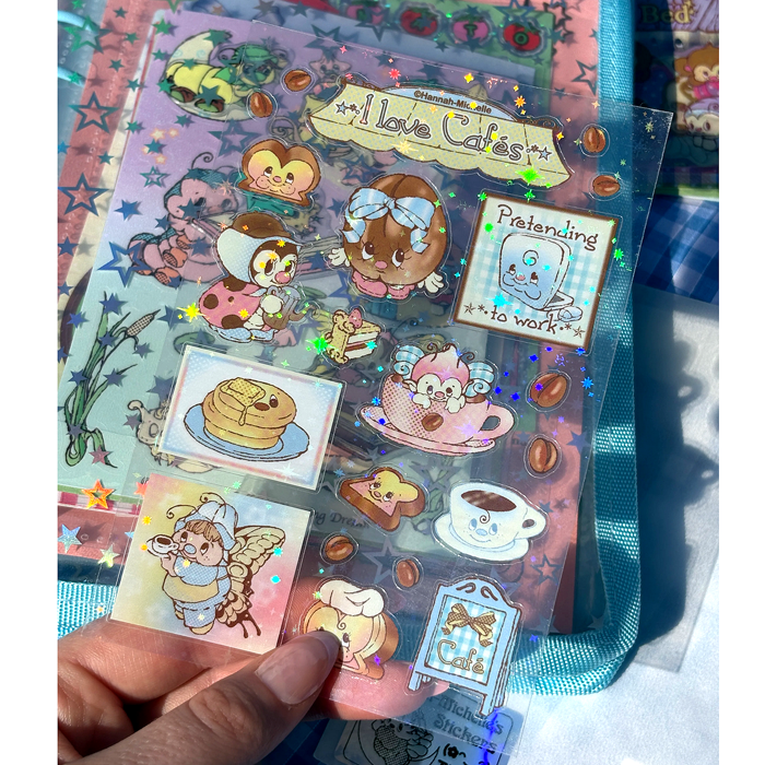 I LOVE CAFES STICKERS – HANNAH-MICHELLE