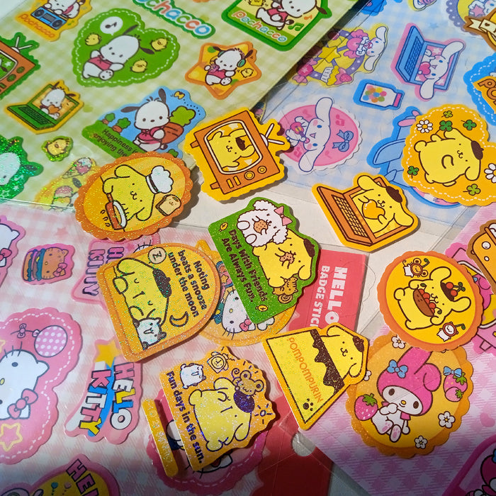 POMPOMPURIN BADGE STICKERS