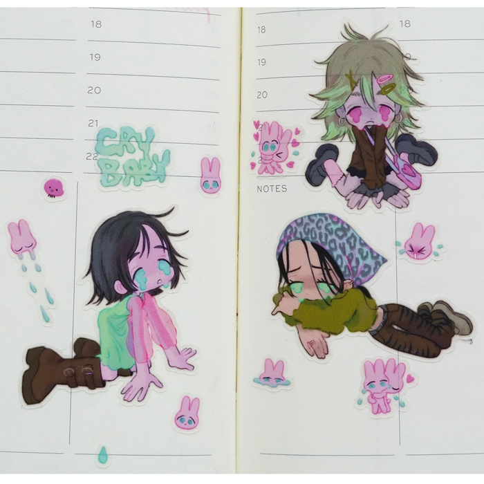 CRY BABY STICKERS – JAVVIE