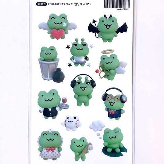 3D FROG ANGEL & DEVIL STICKERS – DEKHO BOKHO