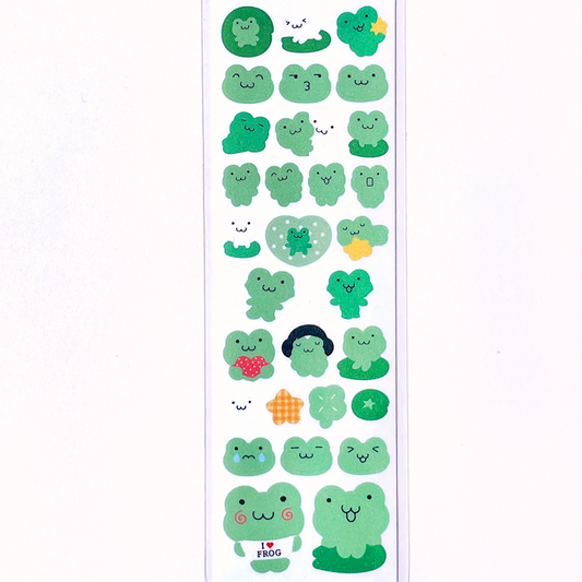 FROSTED FROG STICKERS – DEKHO BOKHO