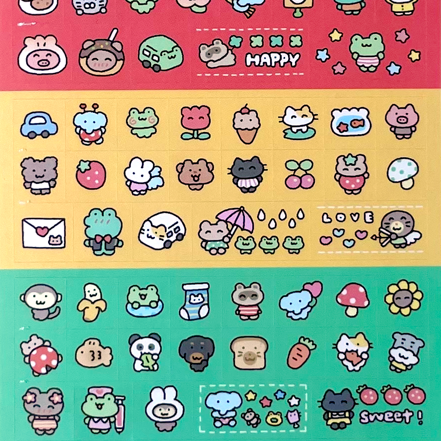 CLASSIC SQUARE STICKERS ★ B – DEKHO BOKHO