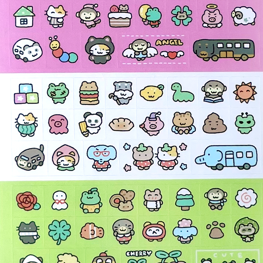 CLASSIC SQUARE STICKERS ★ A – DEKHO BOKHO