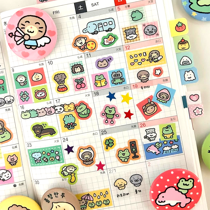 CLASSIC SQUARE STICKERS ★ B – DEKHO BOKHO