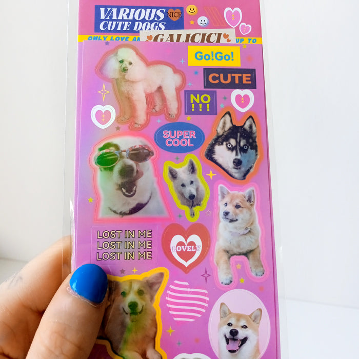 CUTE DOGS STICKERS