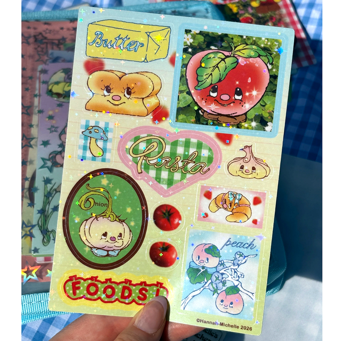 FOODS STICKERS – HANNAH-MICHELLE