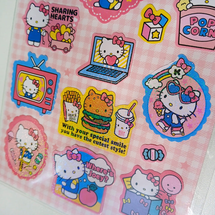 HELLO KITTY BADGE STICKERS