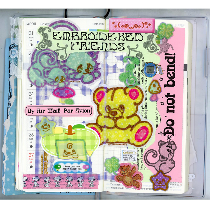 EMBROIDERED FRIENDS STICKERS – HANNAH-MICHELLE