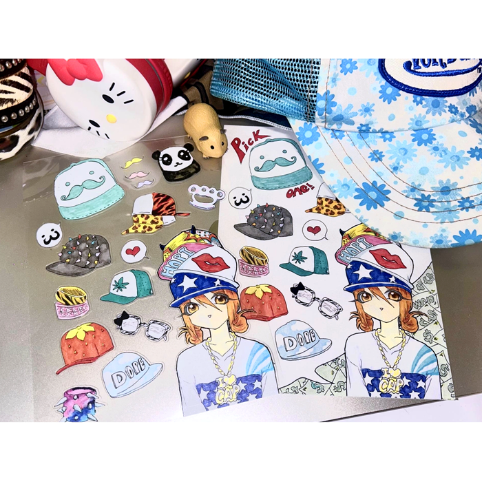 PICK ONE! HAT STICKERS – HOPI