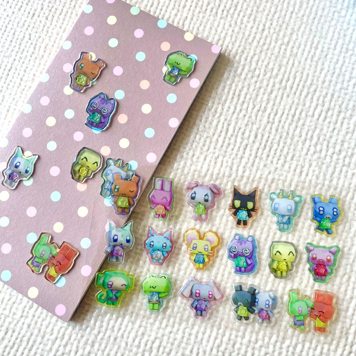 LOW POLY 3D CRITTER STICKERS – HUHUEE