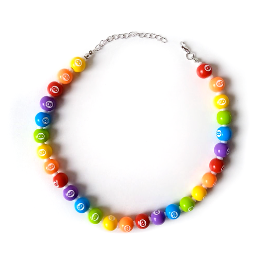 RAINBOW RAVER BALL CHOKER