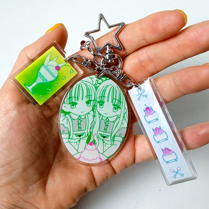 MELON MAIDS ACRYLIC KEYCHAIN