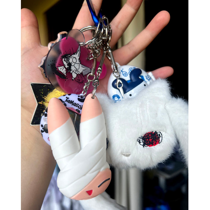 INJURED RABBIT KEYCHAIN – MEWGODOW