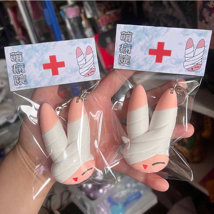 INJURED RABBIT KEYCHAIN – MEWGODOW