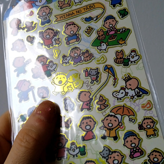 MINNA NO TABO GOLD STICKERS