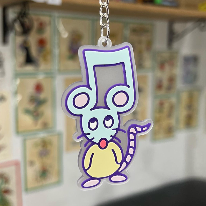 MUSIC MOUSE KEYCHAIN
