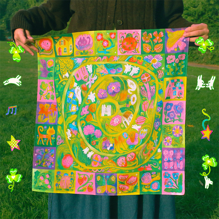 MEET ME AT THE GARDEN SCARF – ODDRABBITS