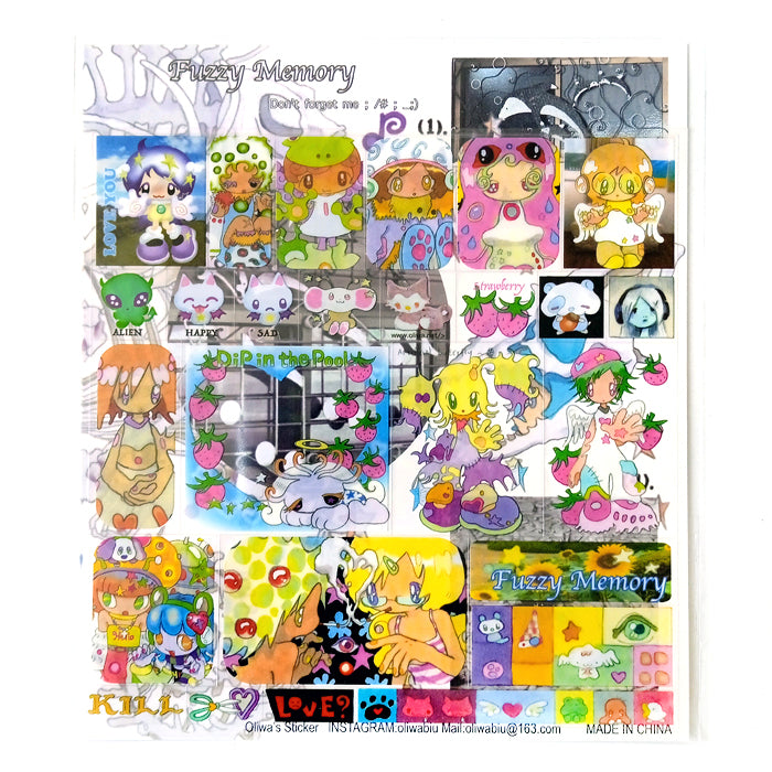 FUZZY MEMORY STICKERS – OLIWA