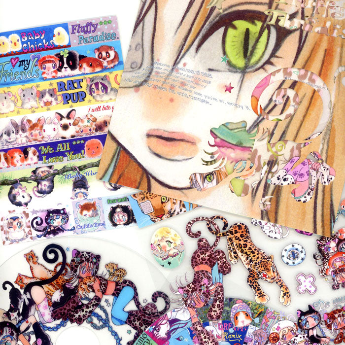 FLUFFY PARADISE CD STICKERS – OLIWA