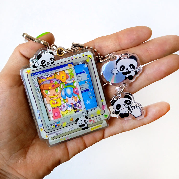 PANDA COMPUTER PHOTO KEYCHAIN – OLIWA