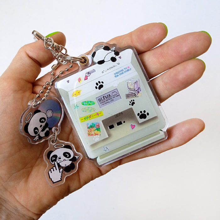 PANDA COMPUTER PHOTO KEYCHAIN – OLIWA