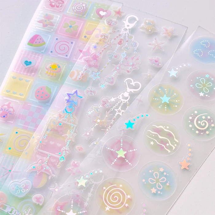 PEARLY BUTTON STICKER & NOTES SET
