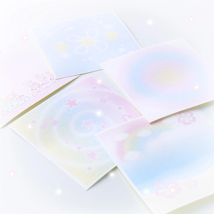 PEARLY BUTTON STICKER & NOTES SET
