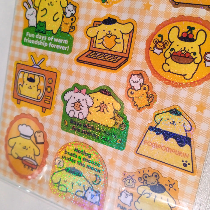 POMPOMPURIN BADGE STICKERS