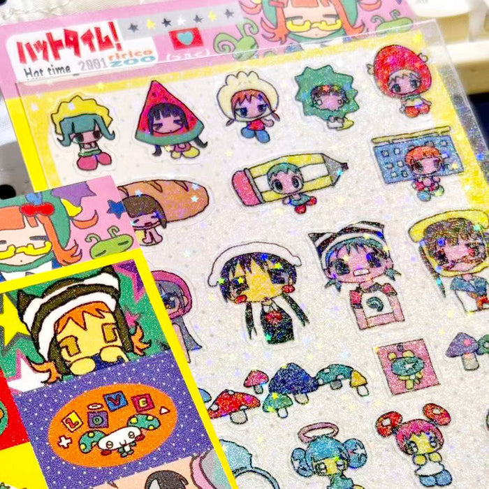 CRAZY HAT TIME STICKERS – RIRICOZOO