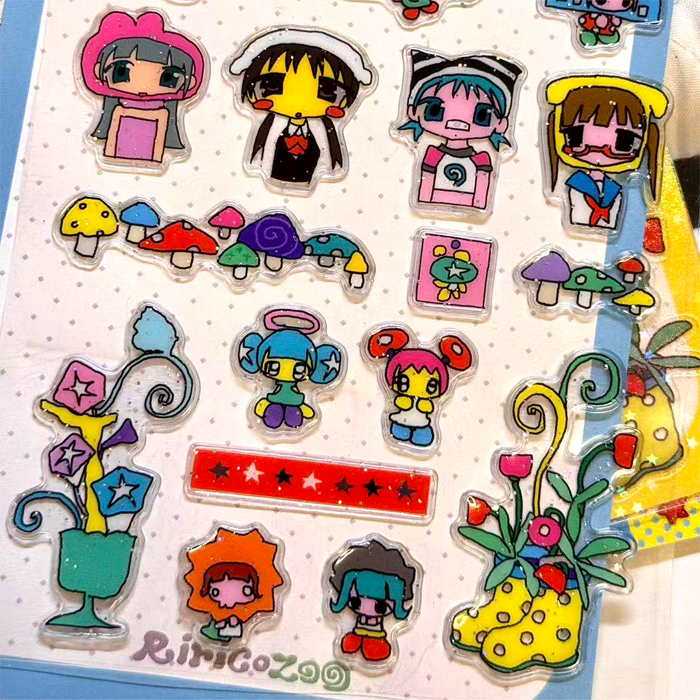CRAZY HAT TIME STICKERS – RIRICOZOO
