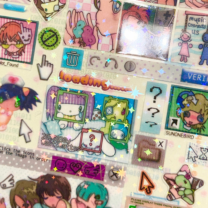 CAPTCHA VORTEX STICKERS – SUNONEBIRD