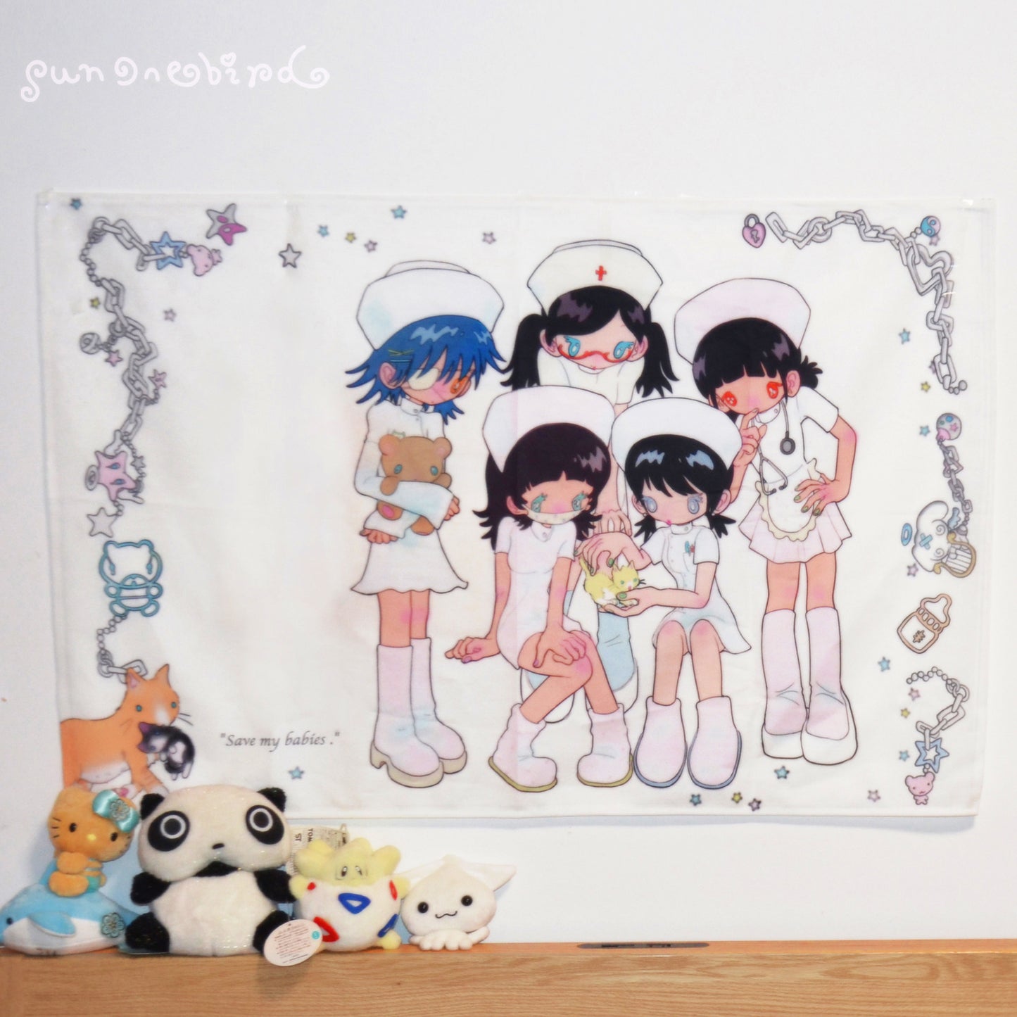 A KITTEN ADOPTED BY NURSES TAPESTRY – SUNONEBIRD
